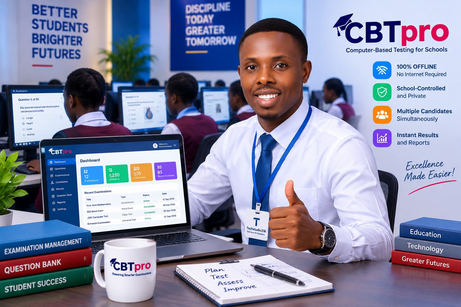 CBTpro offline computer based testing solution for schools